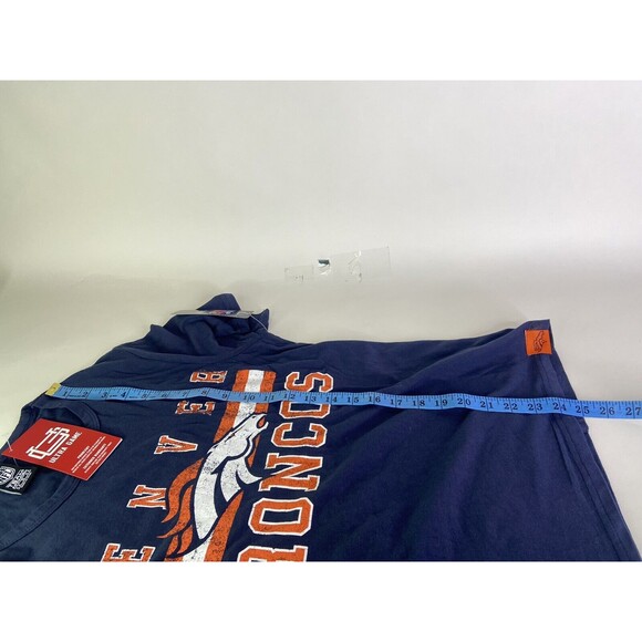 Denver Broncos Ultra Game NFL Blue Orange Tee T-Shirt Top NEW Womens Size S - Picture 6 of 6